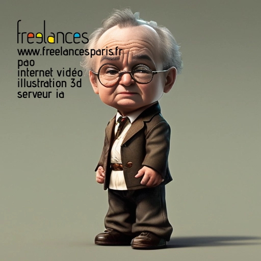 Pao mise en page internet vidéo illustration 3d serveur image IA générative AI freelance paris studio de création magazines 95GUW551